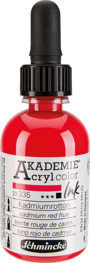 Schmincke Akademie Acryl color Ink 50ml Kadmiumrotton 23335024
