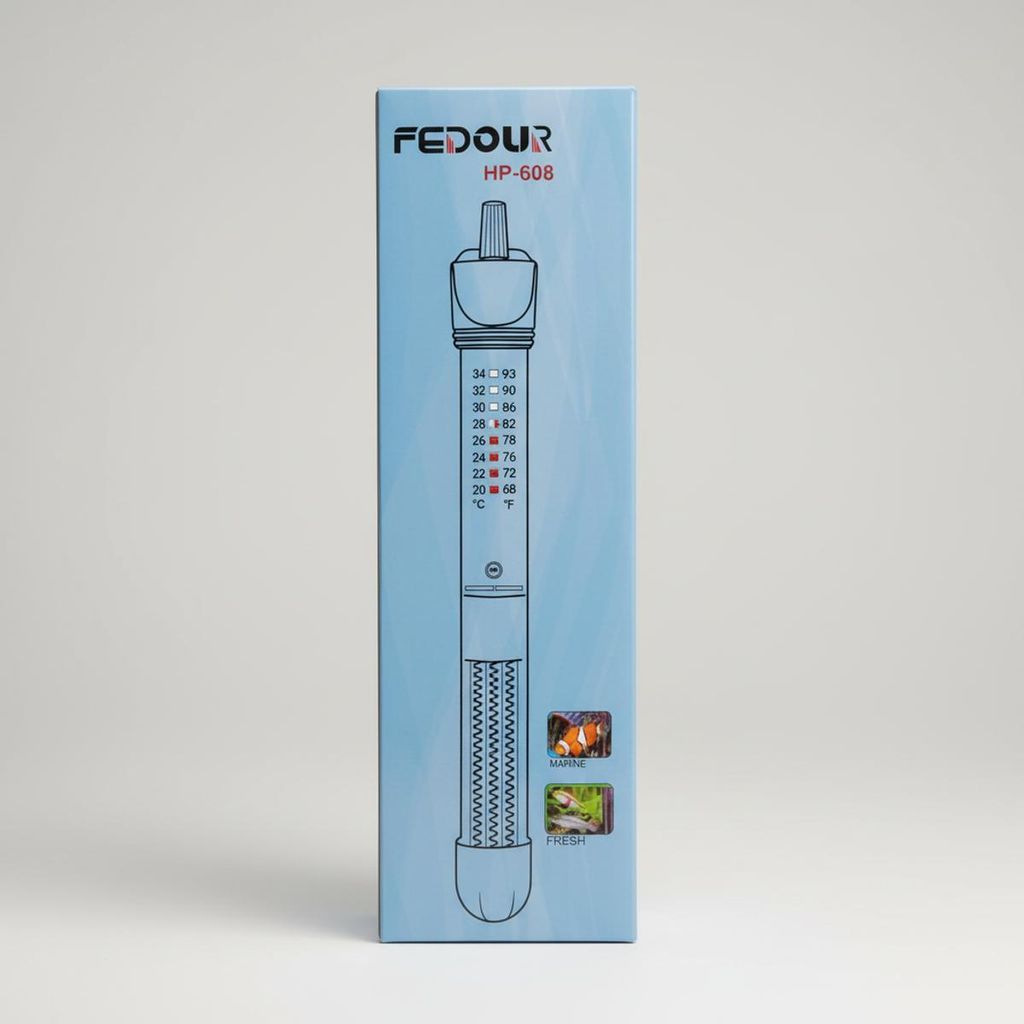 FEDOUR HP-608 Aquarienheizstab Temperaturregler Süß- & Produktbild 