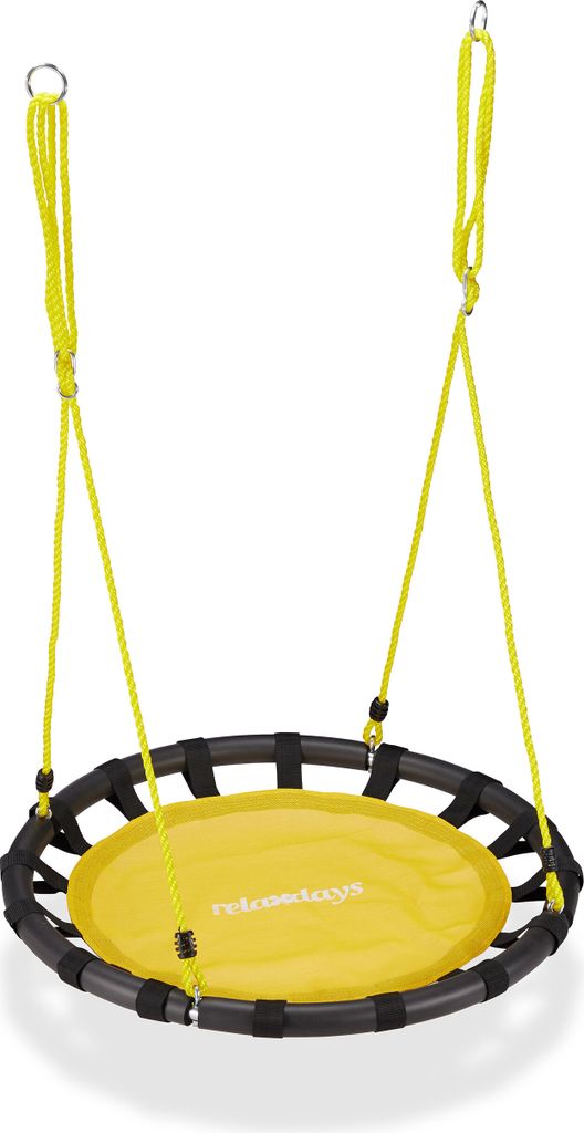 relaxdays Nestschaukel gelb 80,0 cm