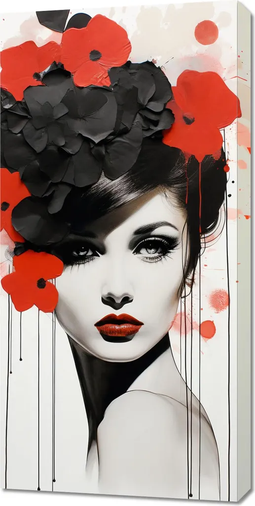 Offerta Quadro Passione Floreale 50x100 cm - Stampa su Tela Canvas