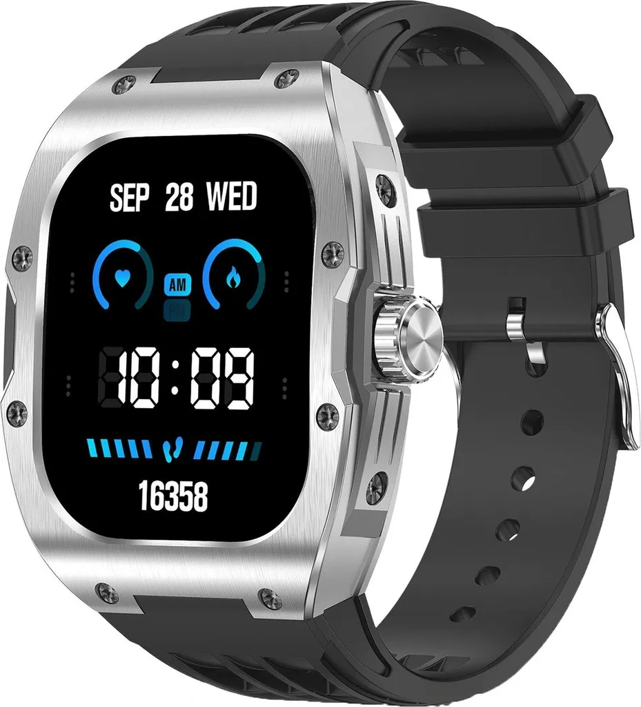 Smartwatch AMOLED Hero Noir : montre de sport avec suivi de santé complet