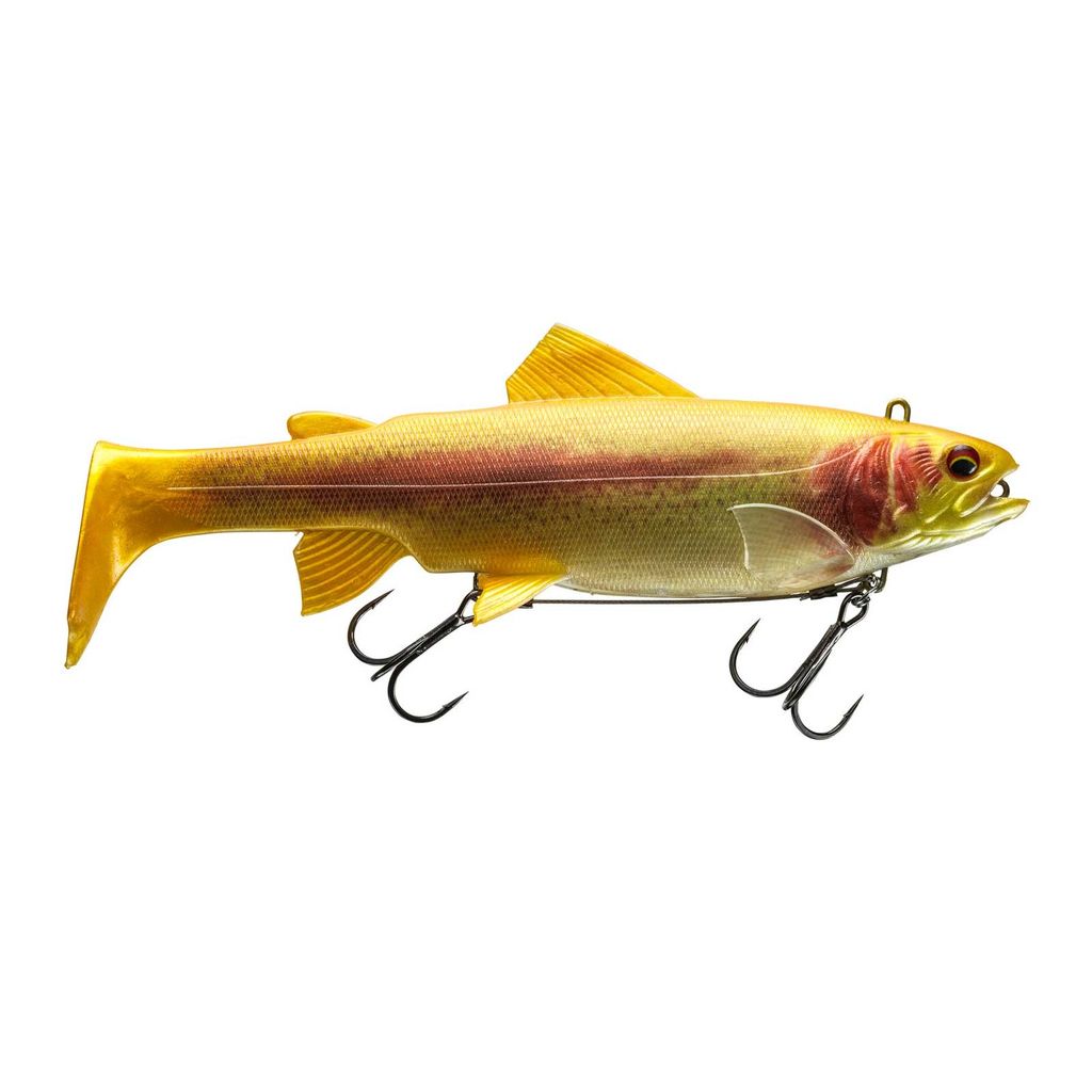 Daiwa Gummifisch Prorex Live Trout Swimbait DF Live Gold Trout Länge 18,0cm Gewicht 90g