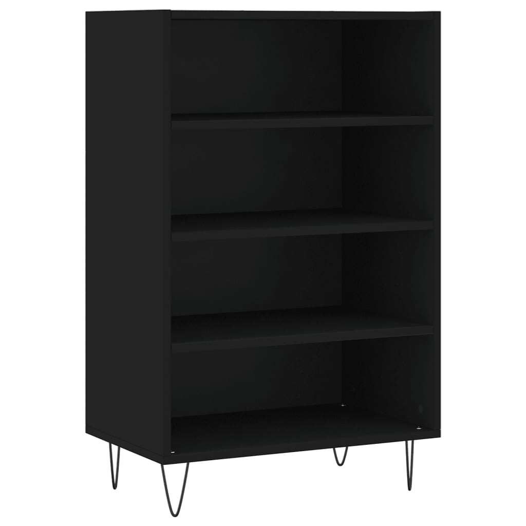 Highboard Schwarz 57x35x90 cm Holzwerkstoff