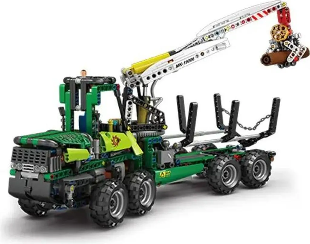 Camion Forestier Pneumatique Télécommandé 19006 Jeu de Construction RC - 19