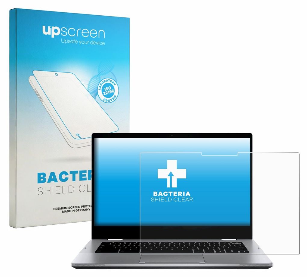 upscreen Schutzfolie für ASUS Chromebook Flip CX1 CX1400FKA Displayschutz Displayschutzfolie Folie Klar antibakteriell