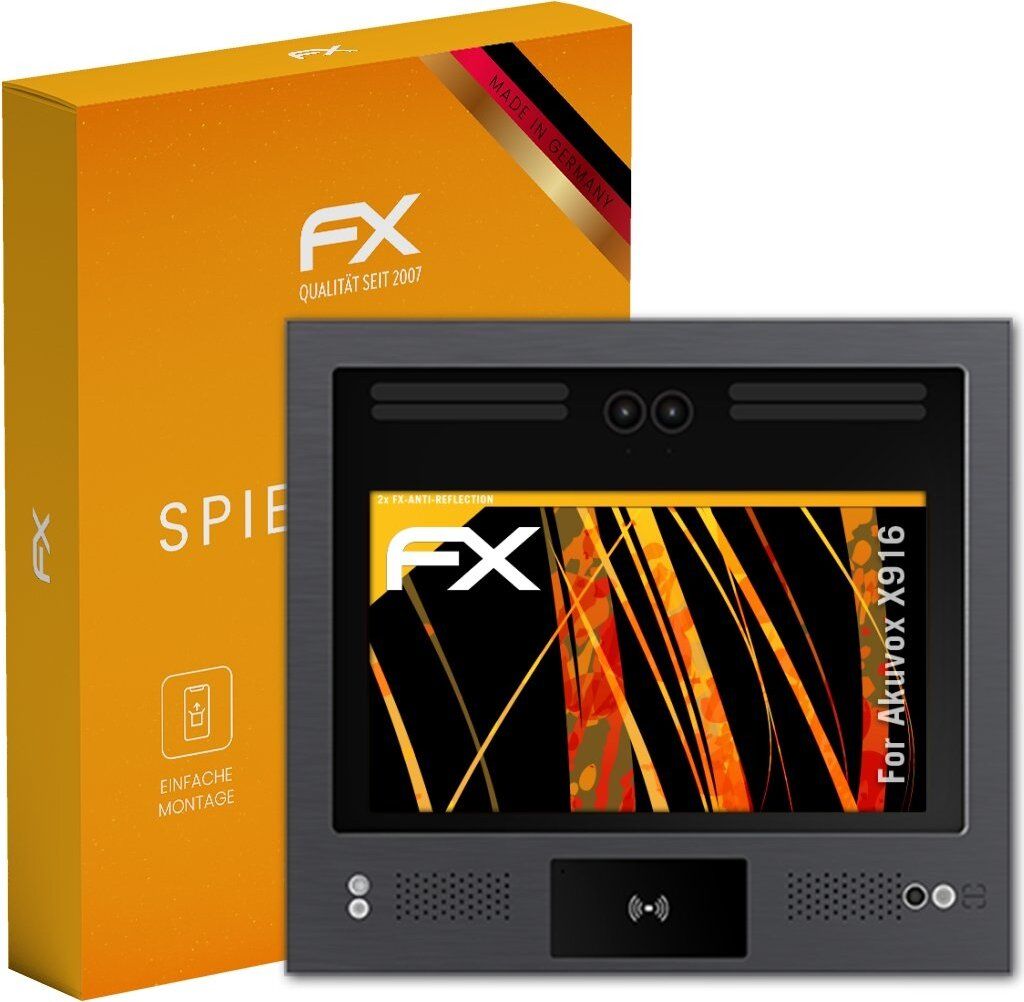 atFoliX FX-Antireflex 2x Schutzfolie kompatibel mit Akuvox X916 Displayfolie