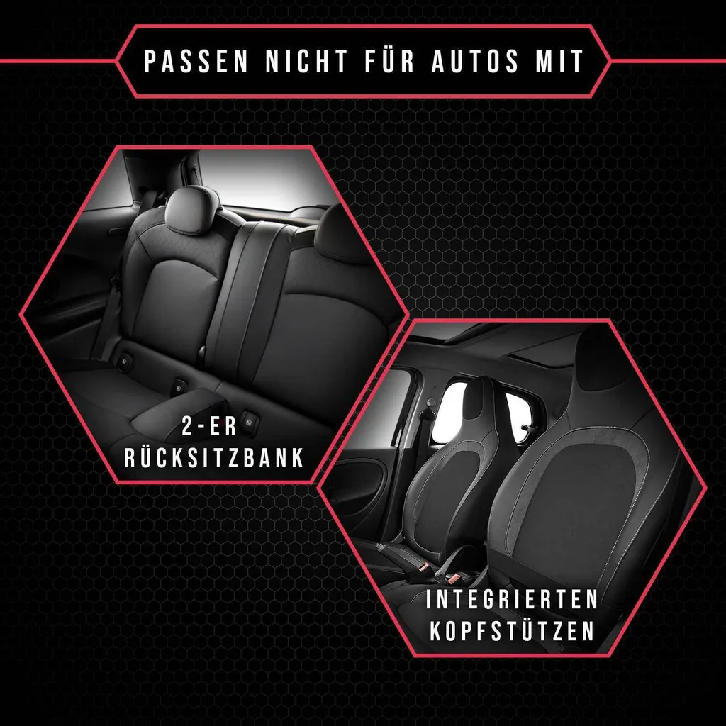 Set Coprisedili Seat Ibiza Grigio Sport | Look Racing Universale - 7