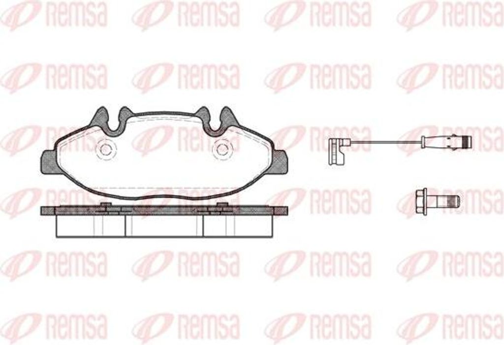 REMSA 1109.02 Bremsbelagsatz, Scheibenbremse OE 0004216110 kompatibel mit Viano, Vito