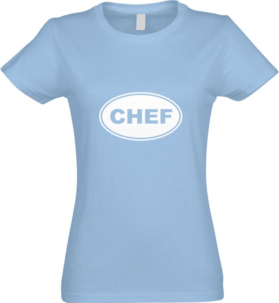 Kiwistar - T-Shirt tailliert - Damen - himmelblau - Chef - mit Motiv Bedruckt - Funshirt Design - Sport - Freizeit - Damen - M