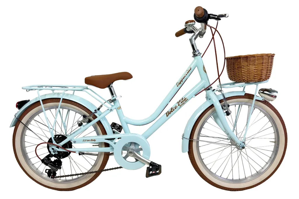 Vélo de ville enfant 20 pouces Dolce Vita Canellini coloris Bleu pastel