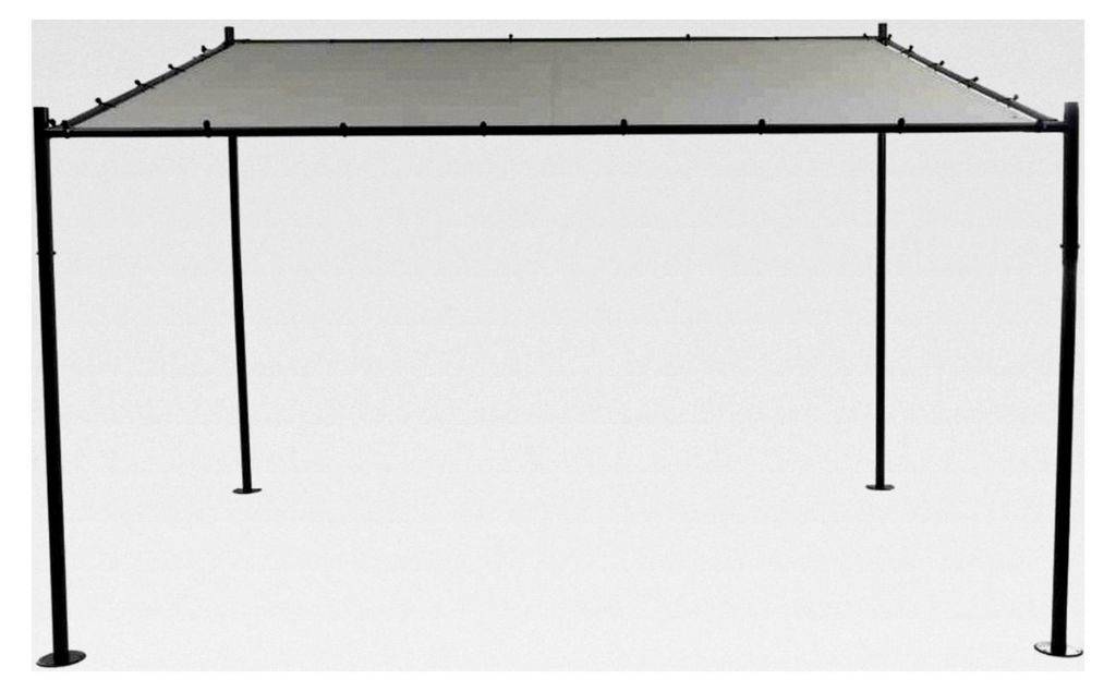 Pavillon LEVINO 300x400 cm anthrazit/hellgrau