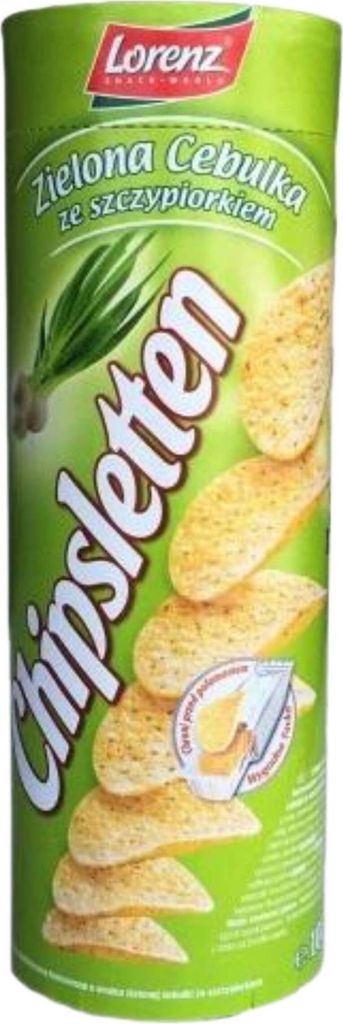Chipsy Chipsletten zielona cebulka 100 g Lorenz Zdjęcie produktu 