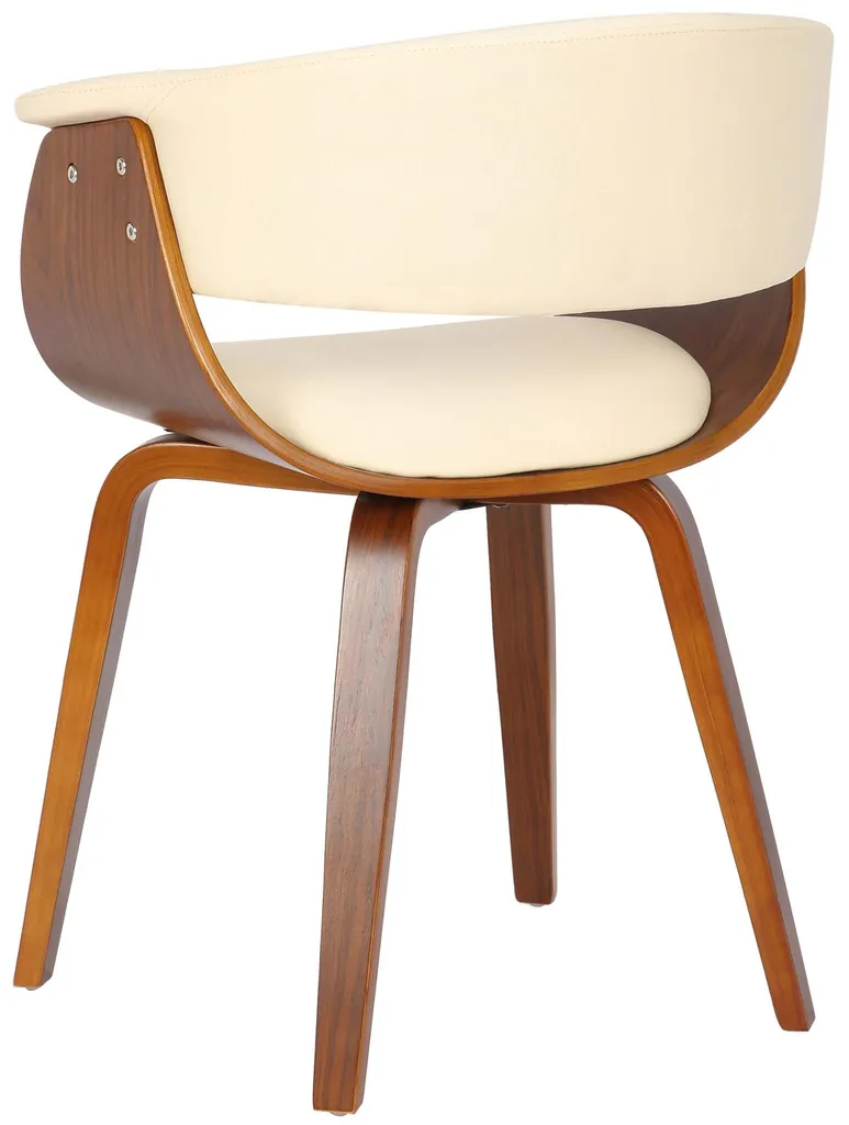 Chaise Bruce Crème : Solution Anti-Taches en Similicuir pour Salle à Manger - 8
