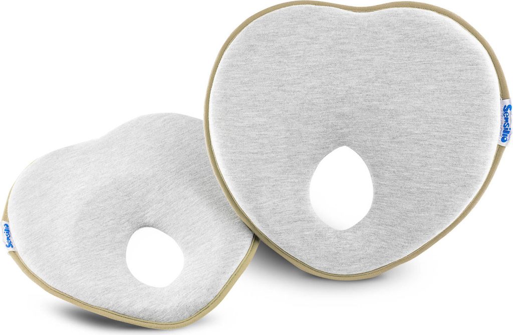 Cuscino sagomato ergonomico per bambini - grigio, beige Immagine del prodotto 