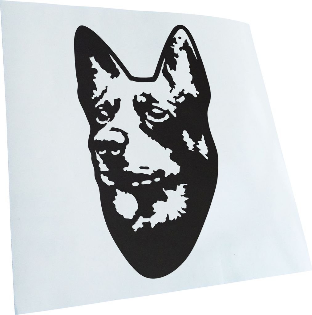 Kiwistar - Autoaufkleber - lancashire heeler Hund - Mattschwarz - 60x33cm - Aufkleber für Auto, Laptop, Fahrrad, LKW, Motorrad mehrfarbig JDM Deca...