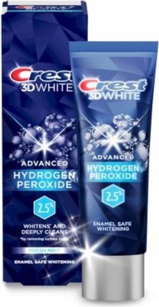 Crest | Zahnpasta - Zahnaufhellend - 3D White Hydrogen Peroxide 2,5 % - 85 g - Zahn- und Zahnfleischpflege