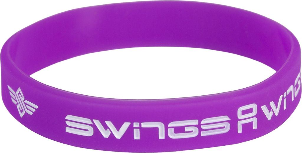 Swings Armband Lila – Silikon Fanarmband für Speed Skating, Cooles Unisex Armband für Damen und Herren