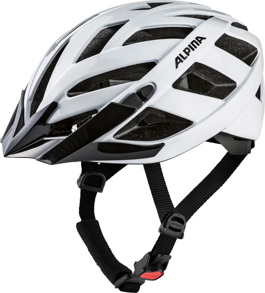 ALPINA PANOMA Classic - Leichter, Optimal Belüfteter Touren Fahrradhelm Mit Optionalen LED-Licht Für Erwachsene, White Gloss, S (52-57 cm)
