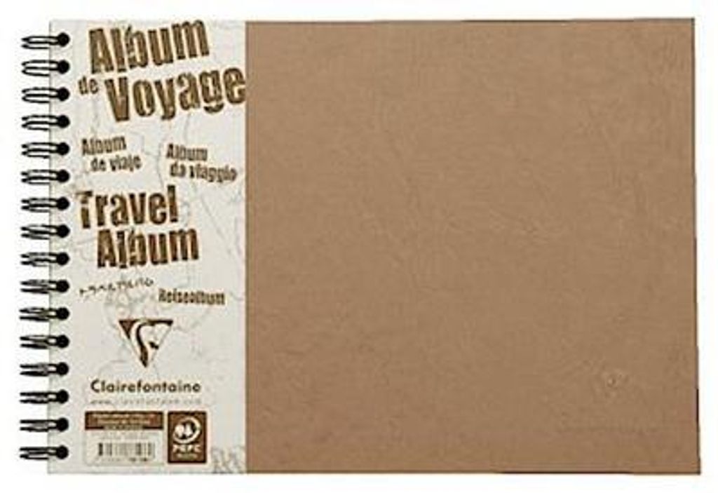 Clairefontaine Reisealbum AgeBag A4 quer lin+bl 40Bl br