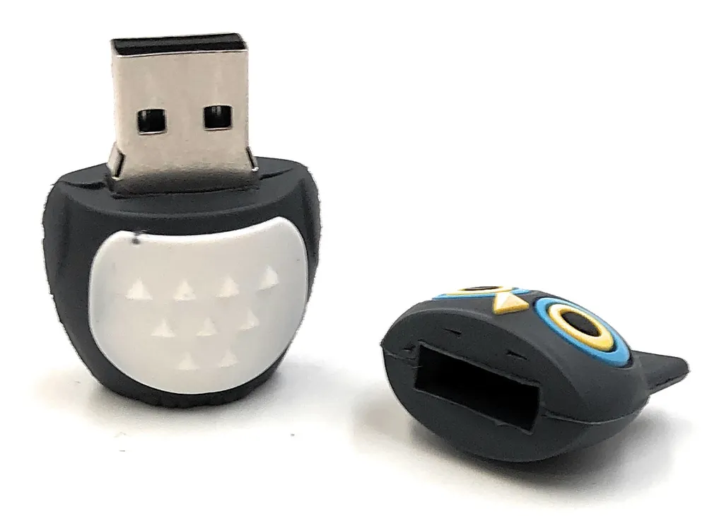 Onwomania Gufo Grigio USB 64GB | Chiavetta Divertente per Ufficio - 2