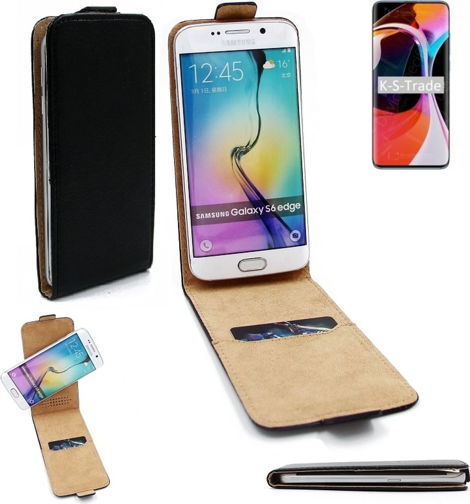 K-S-Trade Schutz-Hülle Handy-Hülle kompatibel mit Xiaomi Mi 10 Flipstyle 360° Smartphone Tasche, schwarz, Case Flip cover