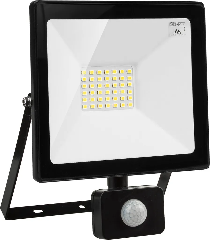 Projecteur LED 30W 2400lm IP44 Blanc chaud 3000K à détection de mouvement