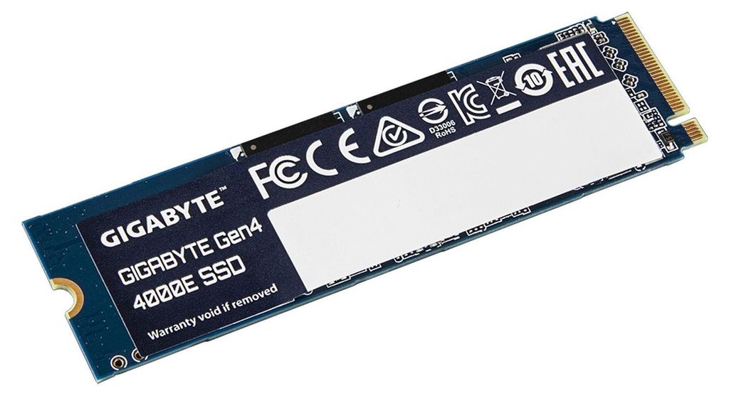 GIGABYTE Gen4 4000E M.2 500 Go PCI Express 4.0 NVMe 3D NAND Image du produit 