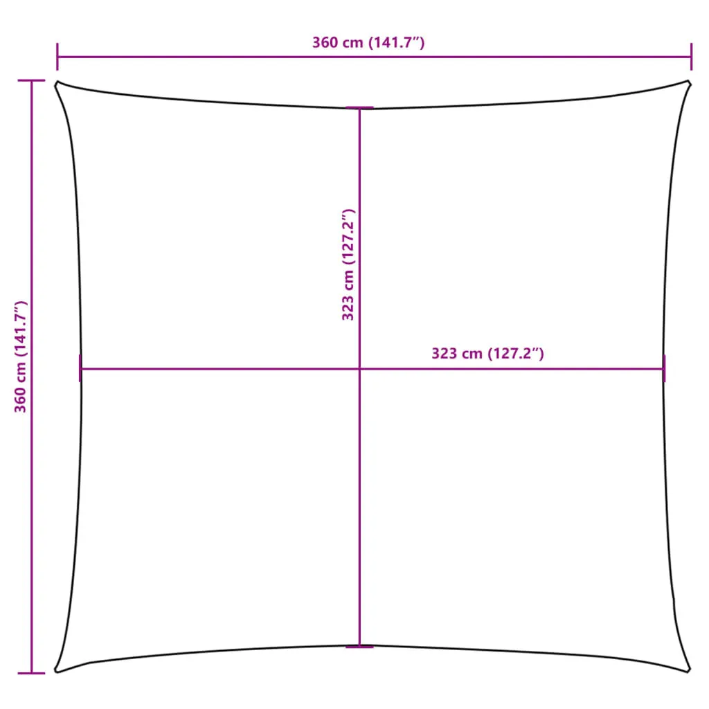 Maison Exclusive - Tenda da sole in tessuto Oxford quadrata 3,6x3,6 m antracite - 10
