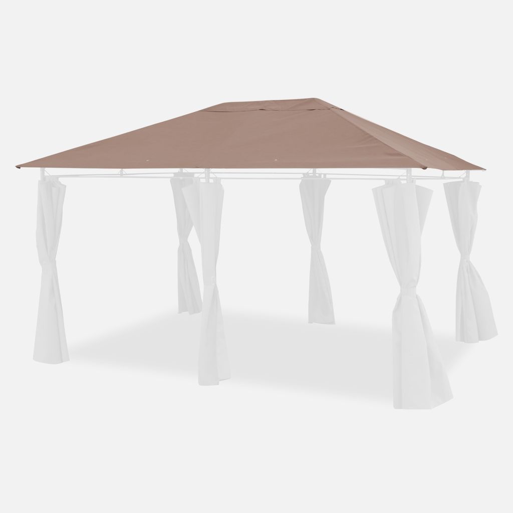 sweeek - Pergola Tuch Leinwand für Pergola Divio 3x4m - Taupe