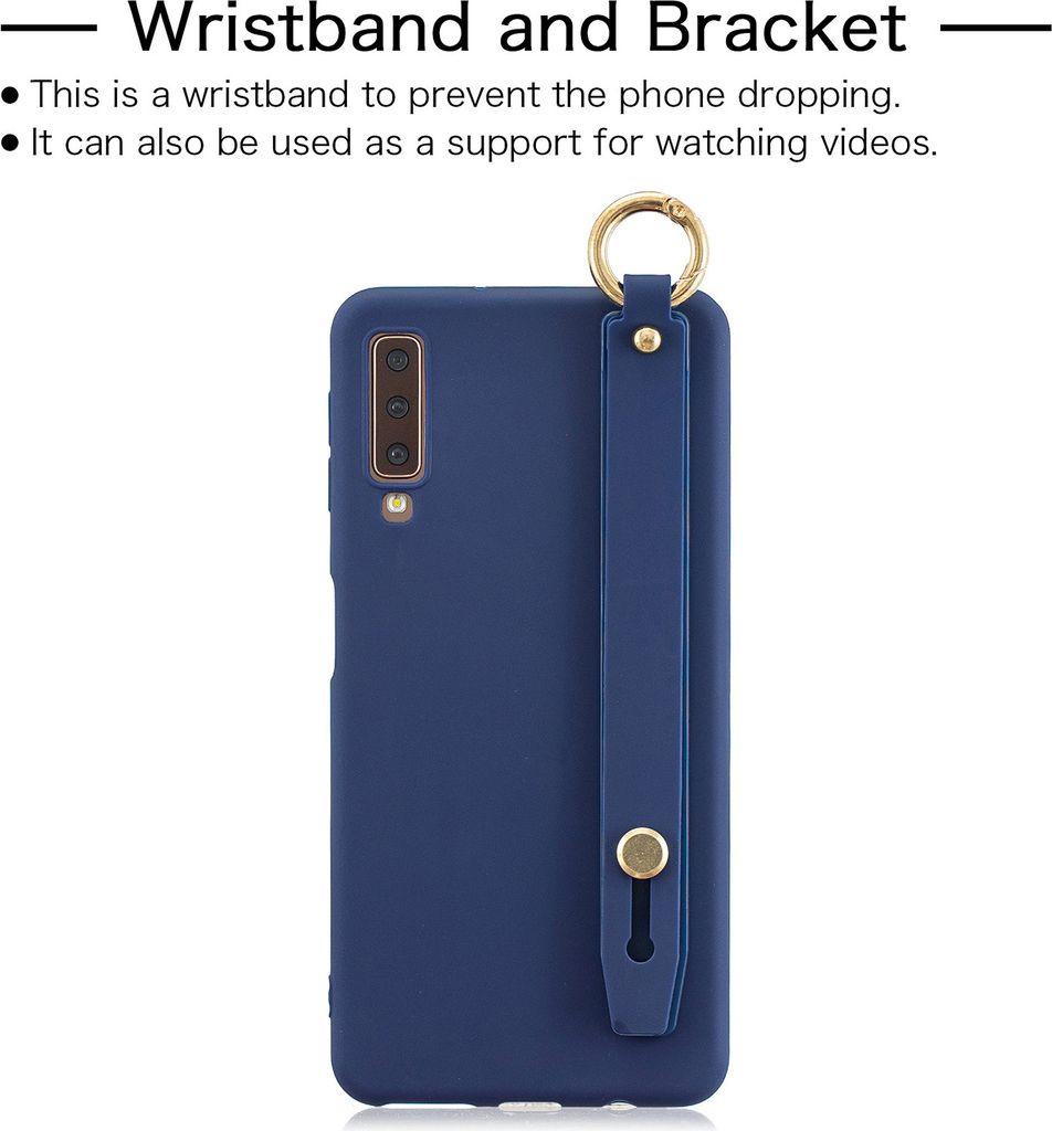 Für Samsung A7 2018 Einfache solide Farbe Chic Handgelenk Produktbild 