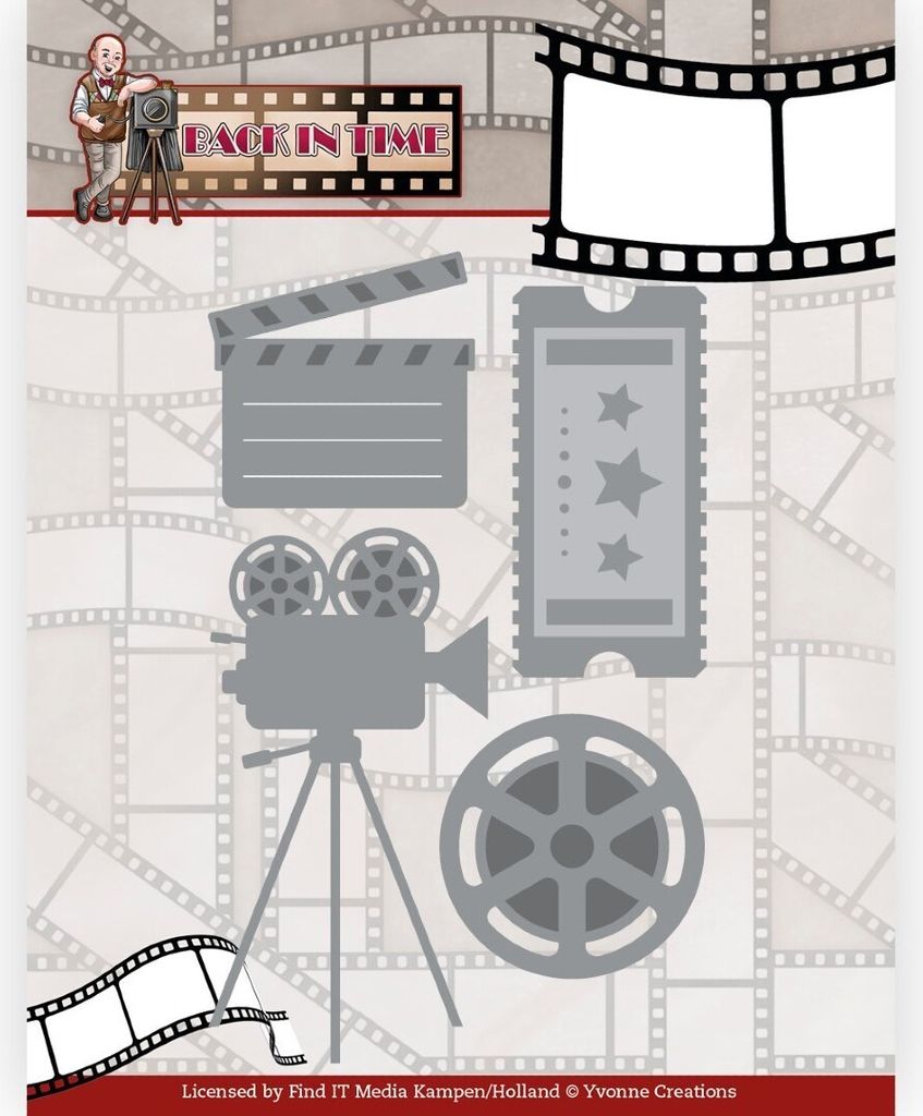 Stanzschablone - Yvonne Creations - Big Guys - Back in Time - Film