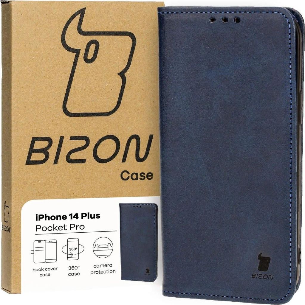 Bizon Case Pocket Pro Apple iPhone 14 Plus marineblau