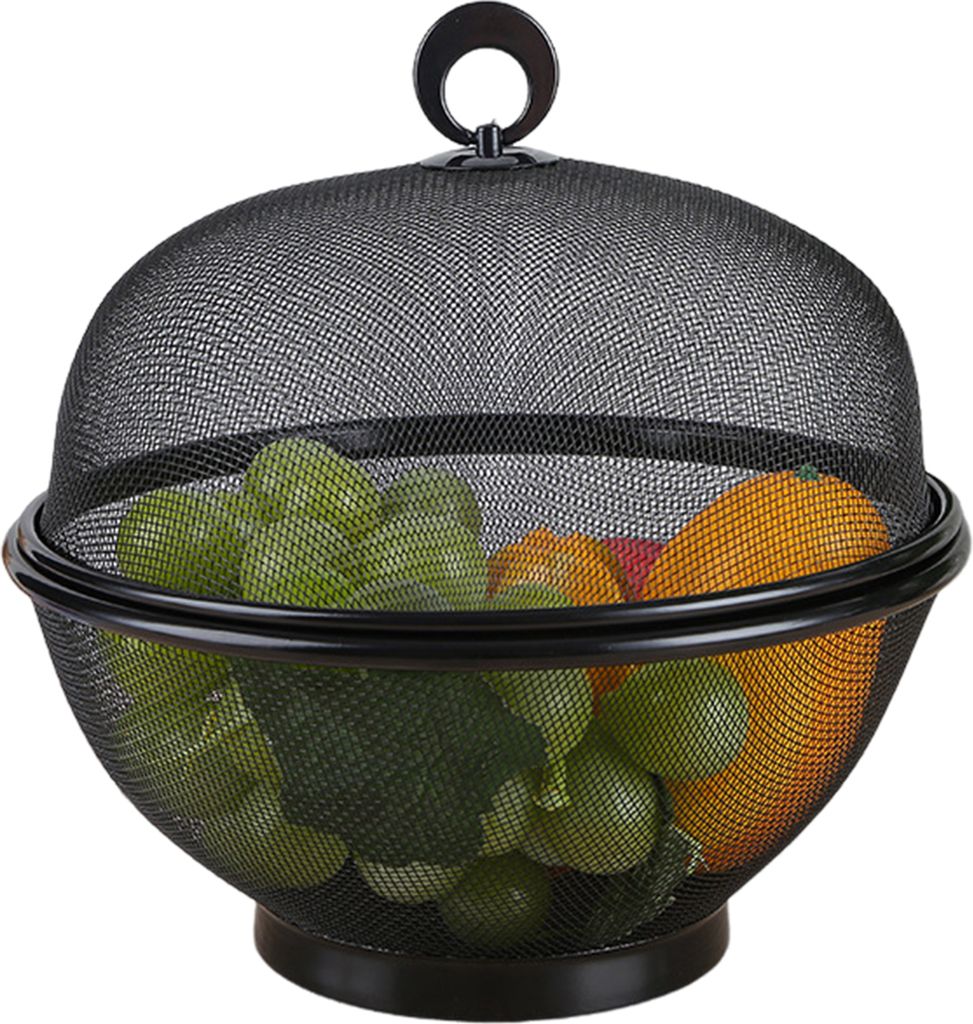 Obstkorb aus Netzgewebe mit großem Fassungsvermögen und Produktbild 