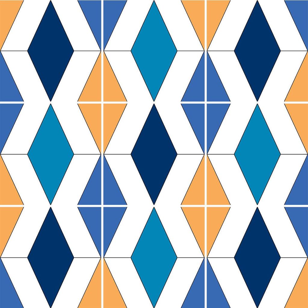 Selbstklebende Fliesenaufkleber für Küche und Bad – 9 Rosario Azulejo Fliesenaufkleber – 9 Aufkleber 20 x 20 cm