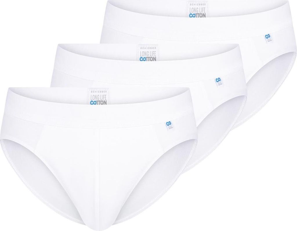 Schiesser 3er Pack Long Life Baumwolle Rio Slip / Unterhose Perfekte Passform, Komfortabler Bund mit kleinem Serien-Logo, Reduzierte Pilling-Bildun...