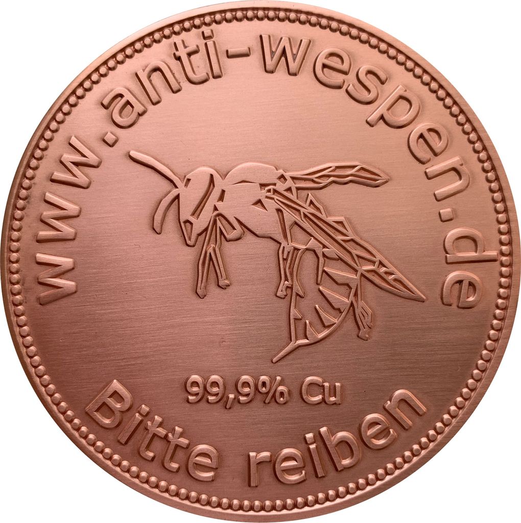 Anti-Wespen Schreck Biene Untersetzer Abwehr Kupfer Gesundheit Schutz Deckelchen