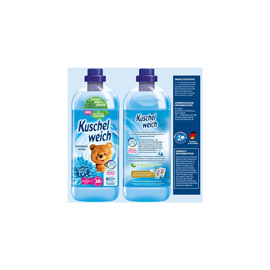 Kuschelweich Spül-Lotion 1L 38P Sommerwind Produktbild 5