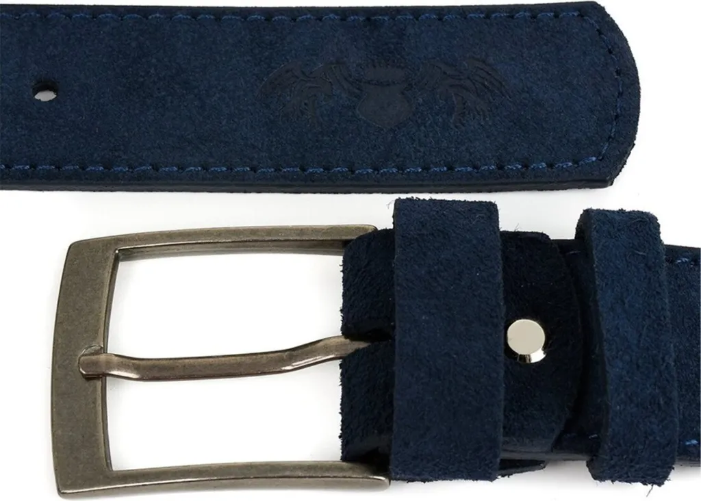 Ceinture classique en cuir véritable noir Beltimore A87110 pour costume