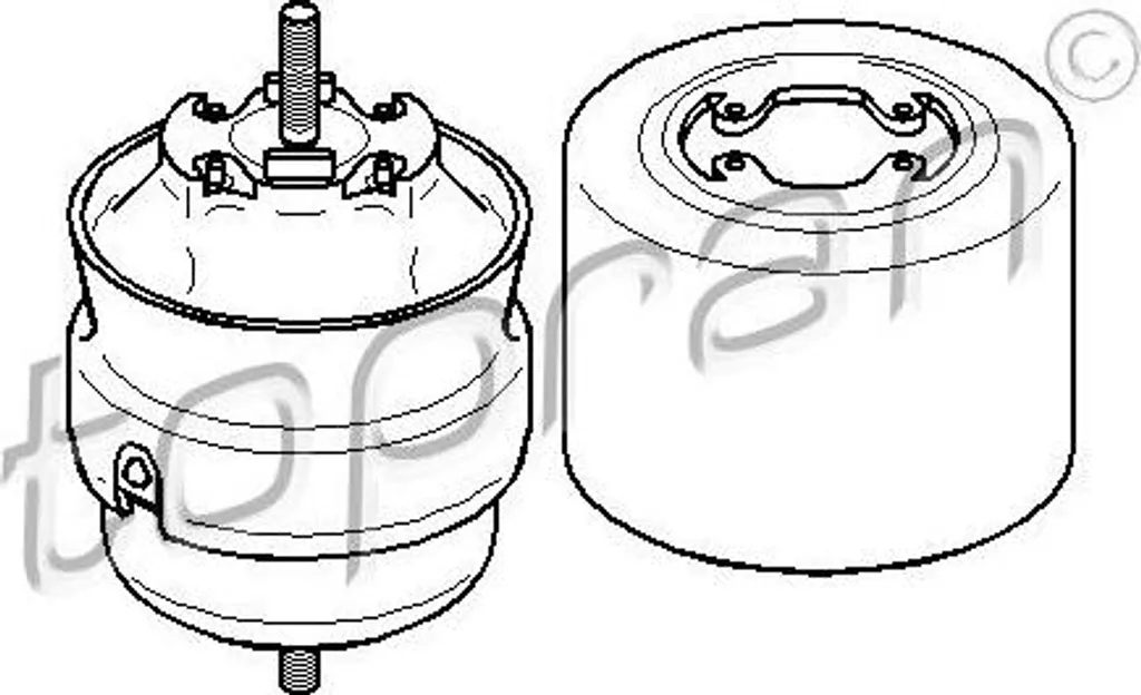 Support Moteur Hydraulique TOPRAN 8E0199379AG - Anti-Vibrations Audi A4