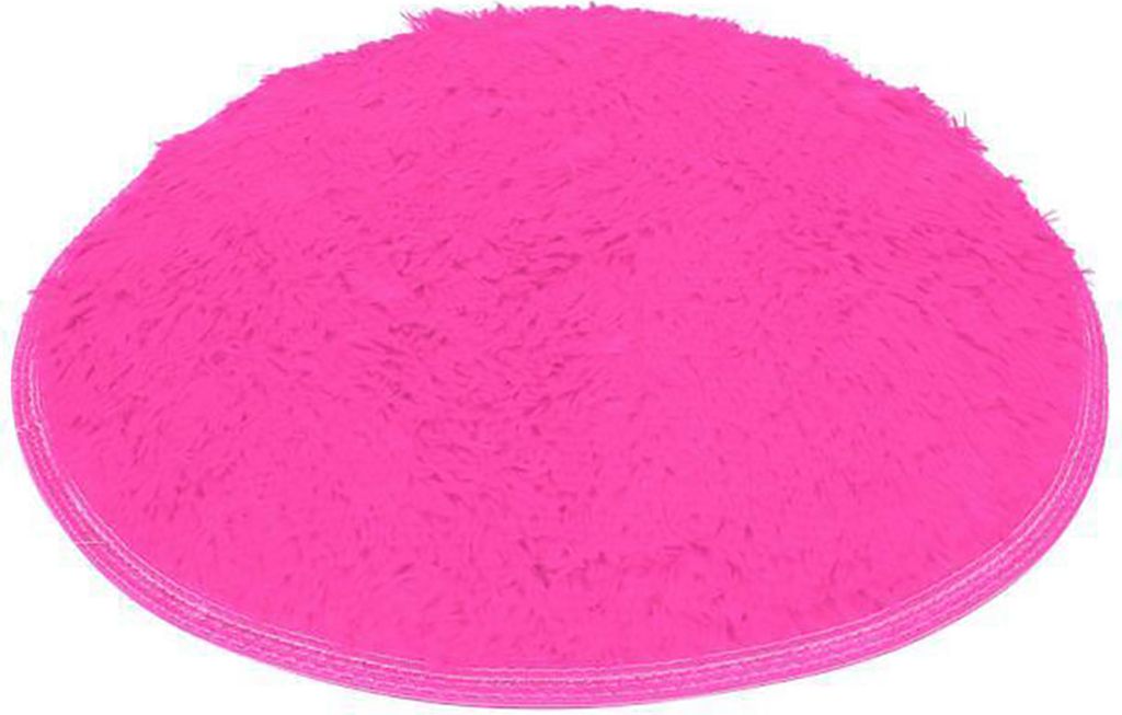 40 cm rundes Badezimmer Schlafzimmer Koralle Fleece weiches nicht rutsches Bodenmatte Teppich Wohnkultur-Rosenrot