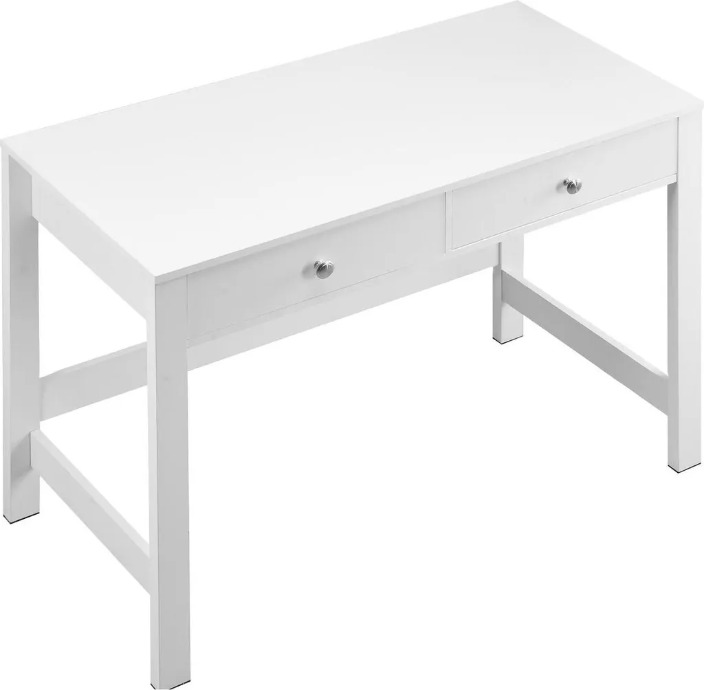 Bureau enfant blanc avec rangement table d'étude simple et compacte
