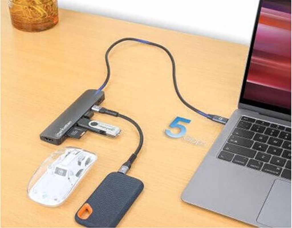 MANHATTAN USB-C PD auf HDMI 7-in-1 4K Dockingstation grau Produktbild 