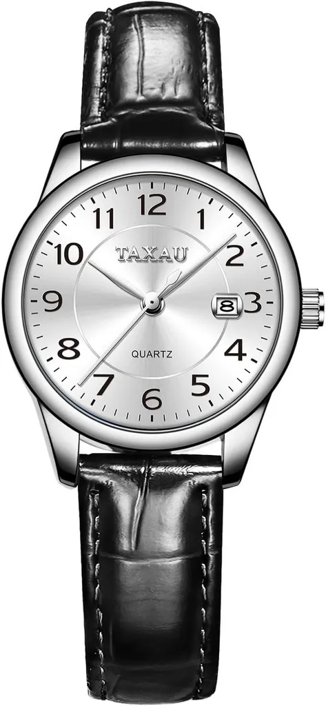 Cinturino in pelle Ladies Watch Business Casual Fashion Luxury Ladies Wristwatch Con Data Display Sofisticato Ladies Watch Impermeabile Movimento al quarzo Donna Watch