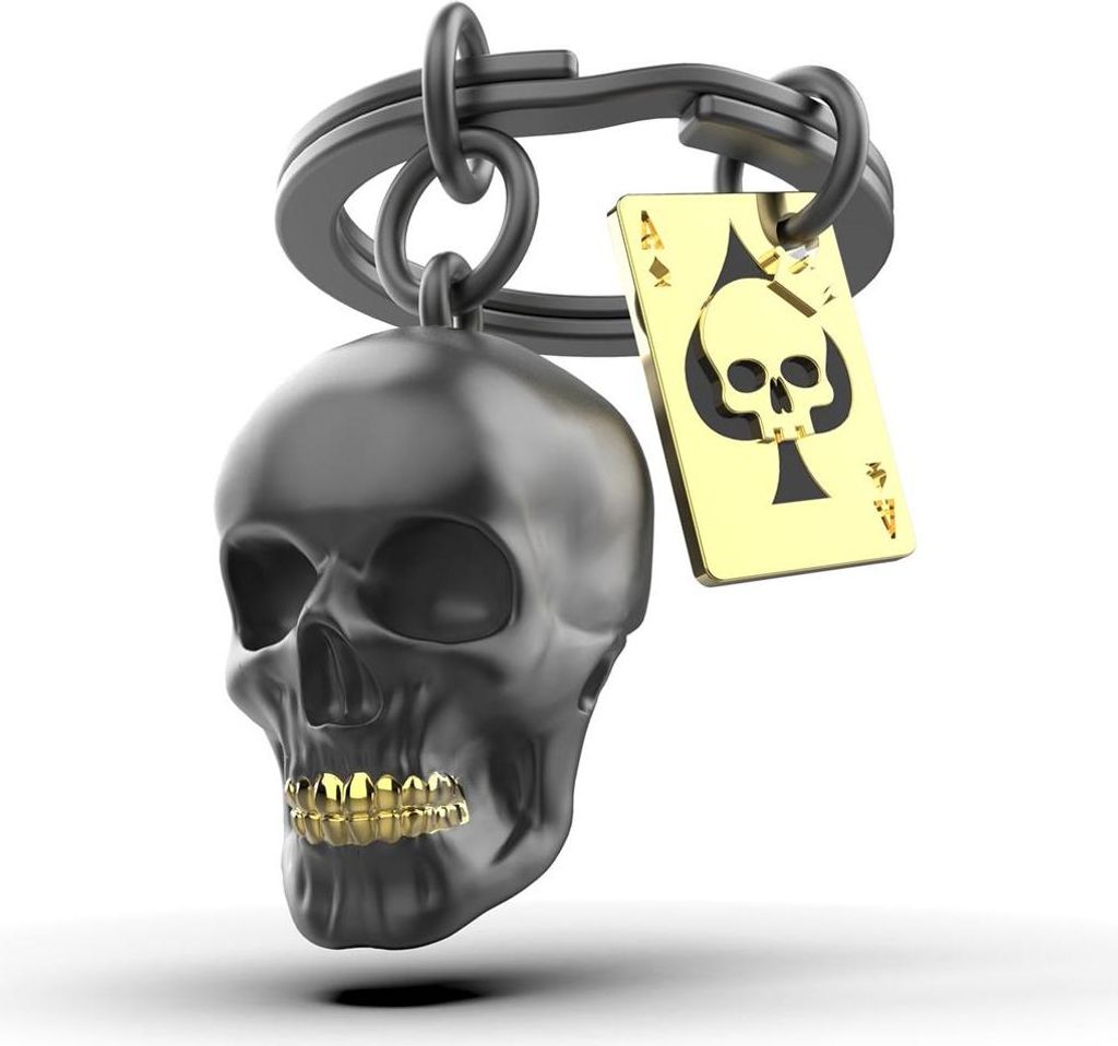 Metalmorphose Sleutelhanger - Black Skull