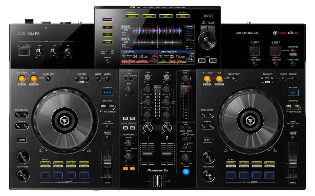 Pioneer XDJ-RR, USB Typu-A, USB Typu B, XLR/6.35 mm, 3.5 Zdjęcie produktu 