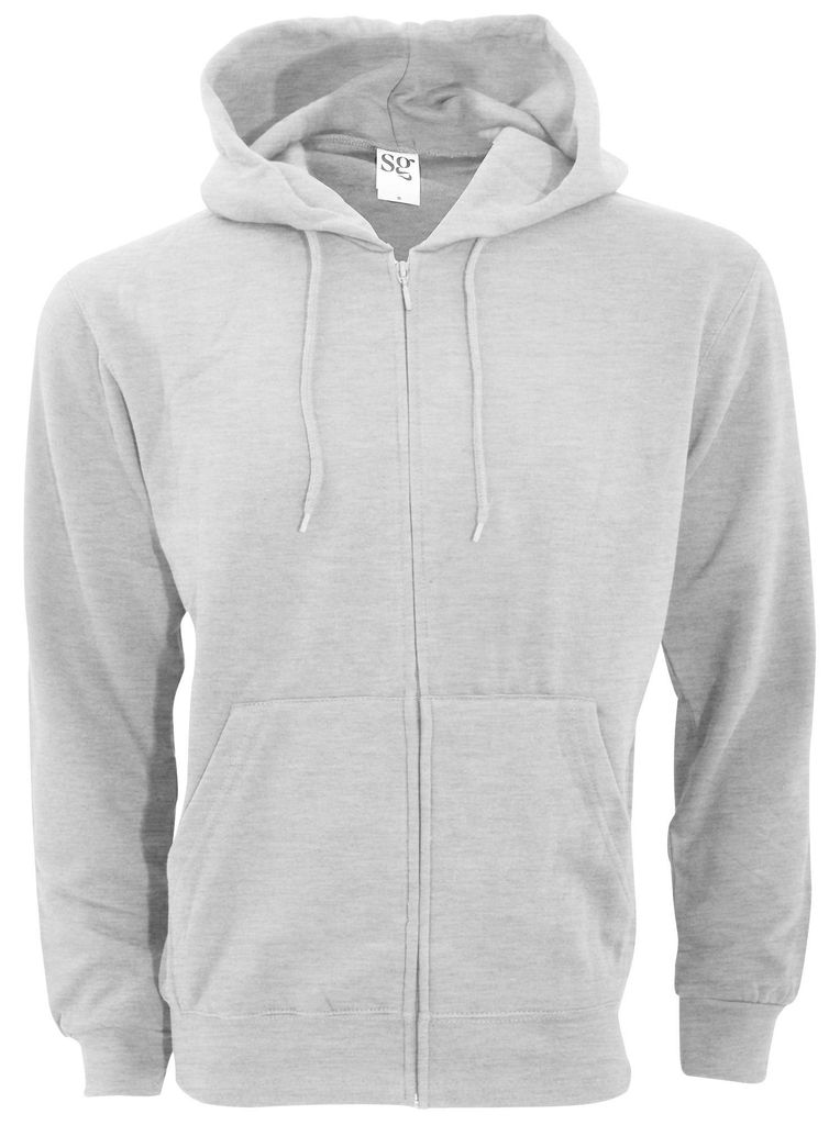 SG Kapuzenjacke mit Reißverschluss FK777 (M) (Helles Oxford Grau)