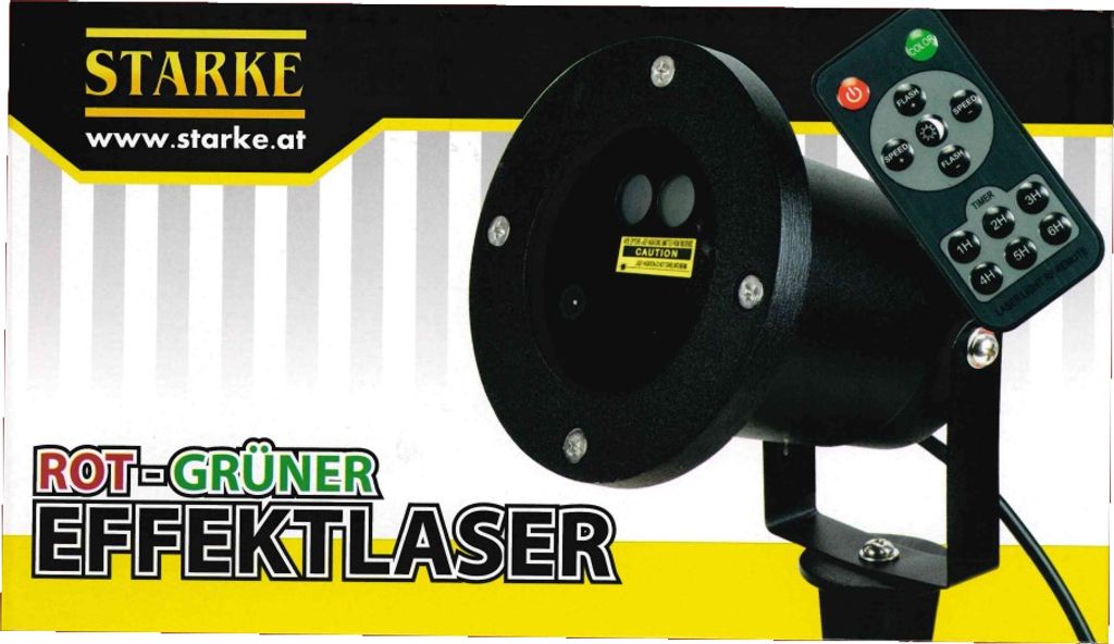 STARKE Rot-Grüner Beleuchtung Effektlaser Garten Balkon Produktbild 