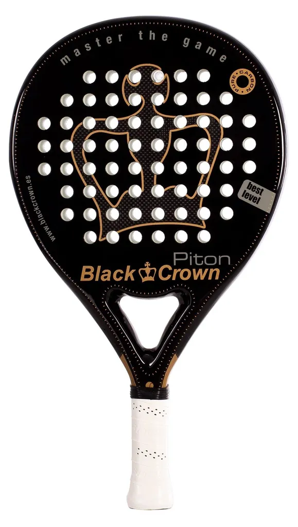 Raquette padel Black Crown Piton performante en fibre de carbone
