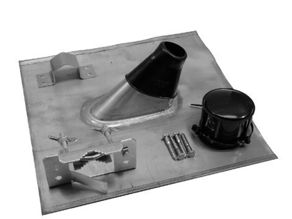 TELEVES Mastzubehör-Set 48 mm m. Bleiblechziegel MAZ48