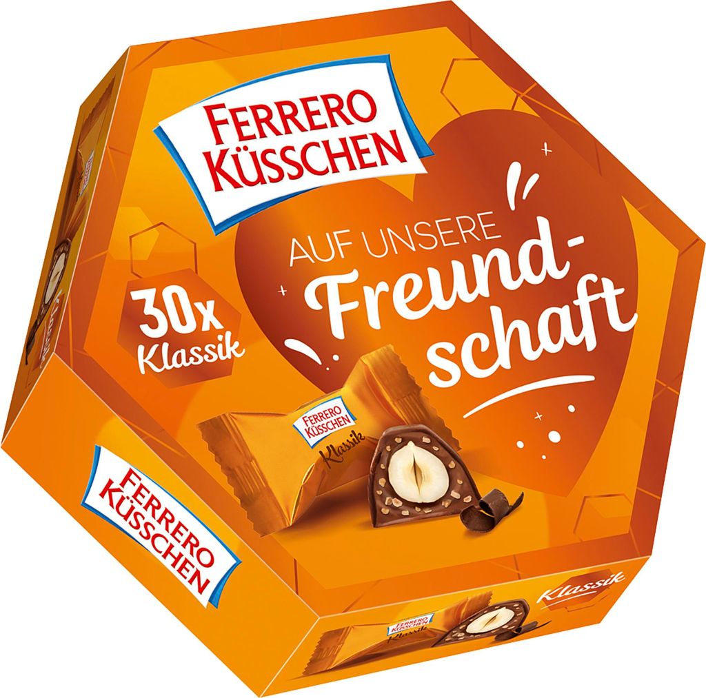 Ferrero Küsschen Klassik Nusspralinen-Spezialität Packung Produktbild 